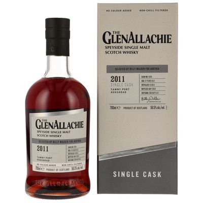 GlenAllachie 2011/2024 - 12 Jahre - Tawny Port Hogshead - Single Cask #5358 (abgefüllt für Österreich)