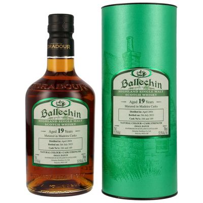 Ballechin 2004/2023 - 19 Jahre - Madeira Casks #184, 189