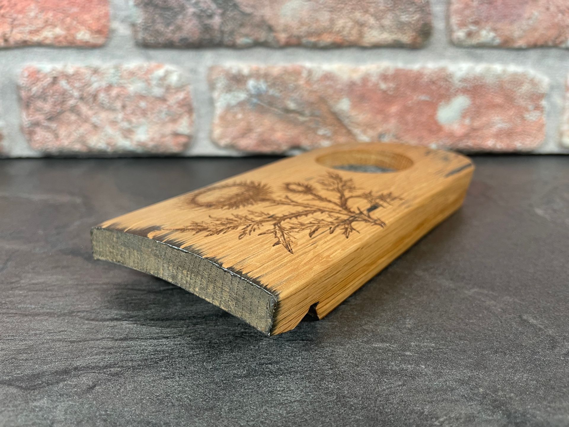 Mini Dram Board - Fassdaube Glenburgie - für ein Glas - Whisky-Board (passend für Glencairn)