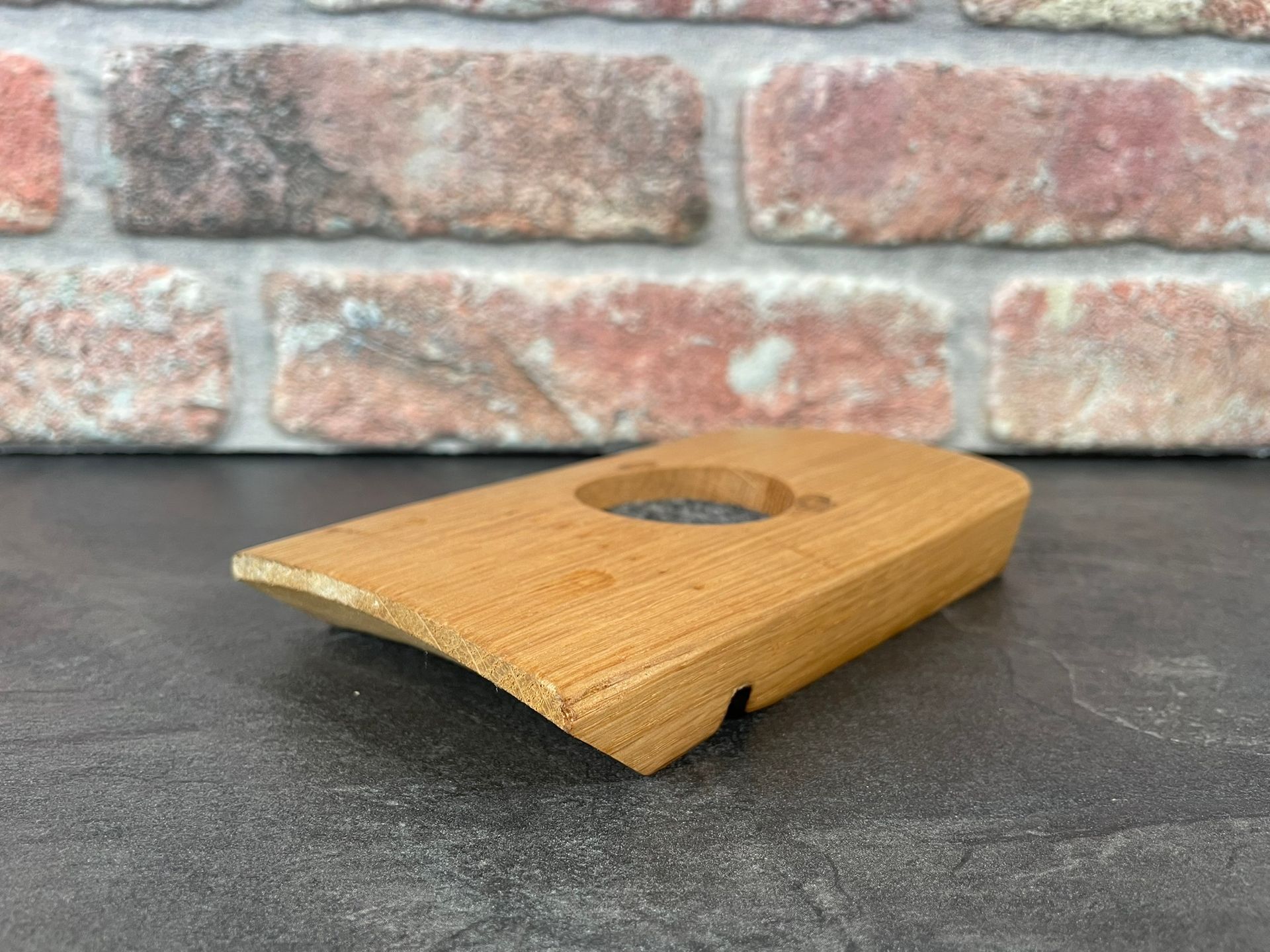 Mini Dram Board - Fassdaube vom Cask Wizard - für ein Glas - Whisky-Board (passend für Glencairn)