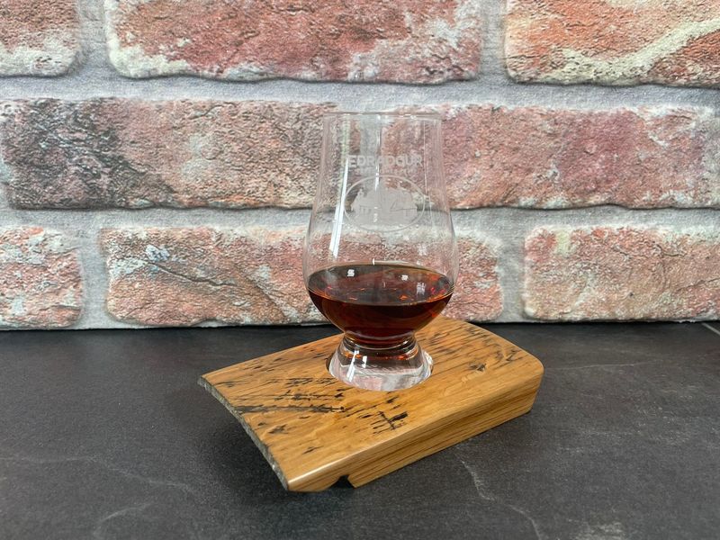 Mini Dram Board - Fassdaube Glenburgie - für ein Glas - Whisky-Board (passend für Glencairn)