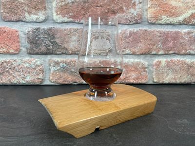 Mini Dram Board - Fassdaube vom Cask Wizard - für ein Glas - Whisky-Board (passend für Glencairn)