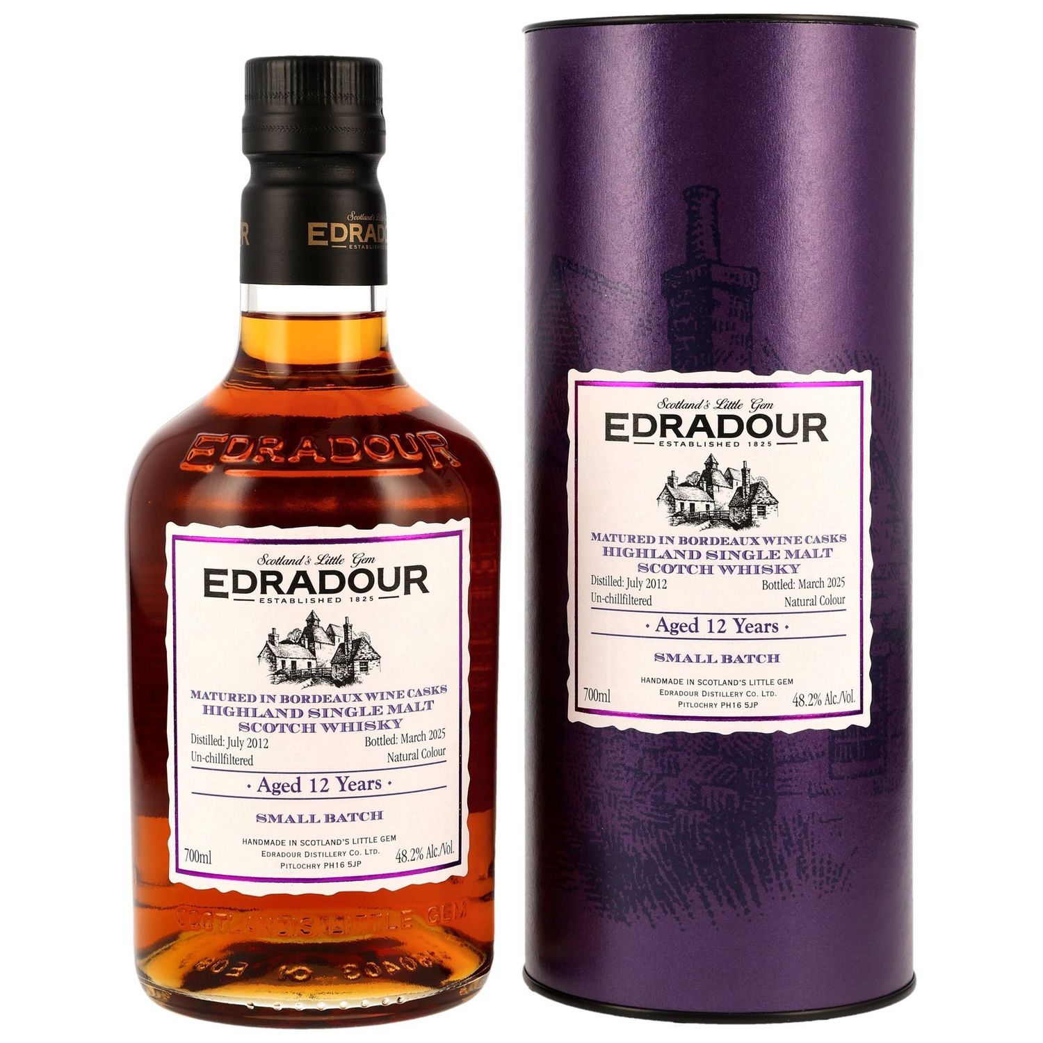 Edradour 2012/2025 - 12 Jahre - Bordeaux Wine Casks Small Batch