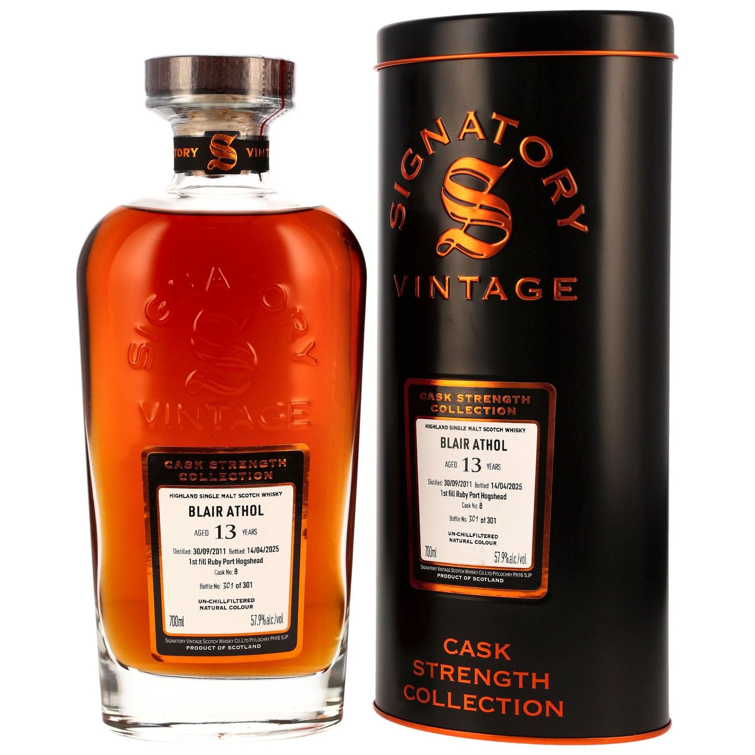 Blair Athol 2011/2025 - 13 Jahre - First Fill Ruby Port - Signatory Vintage - Cask Strength Collection