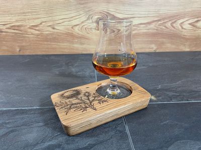 Mini Dram Board - Fassdaube vom Cask Wizard - für ein Glas - Whisky-Board