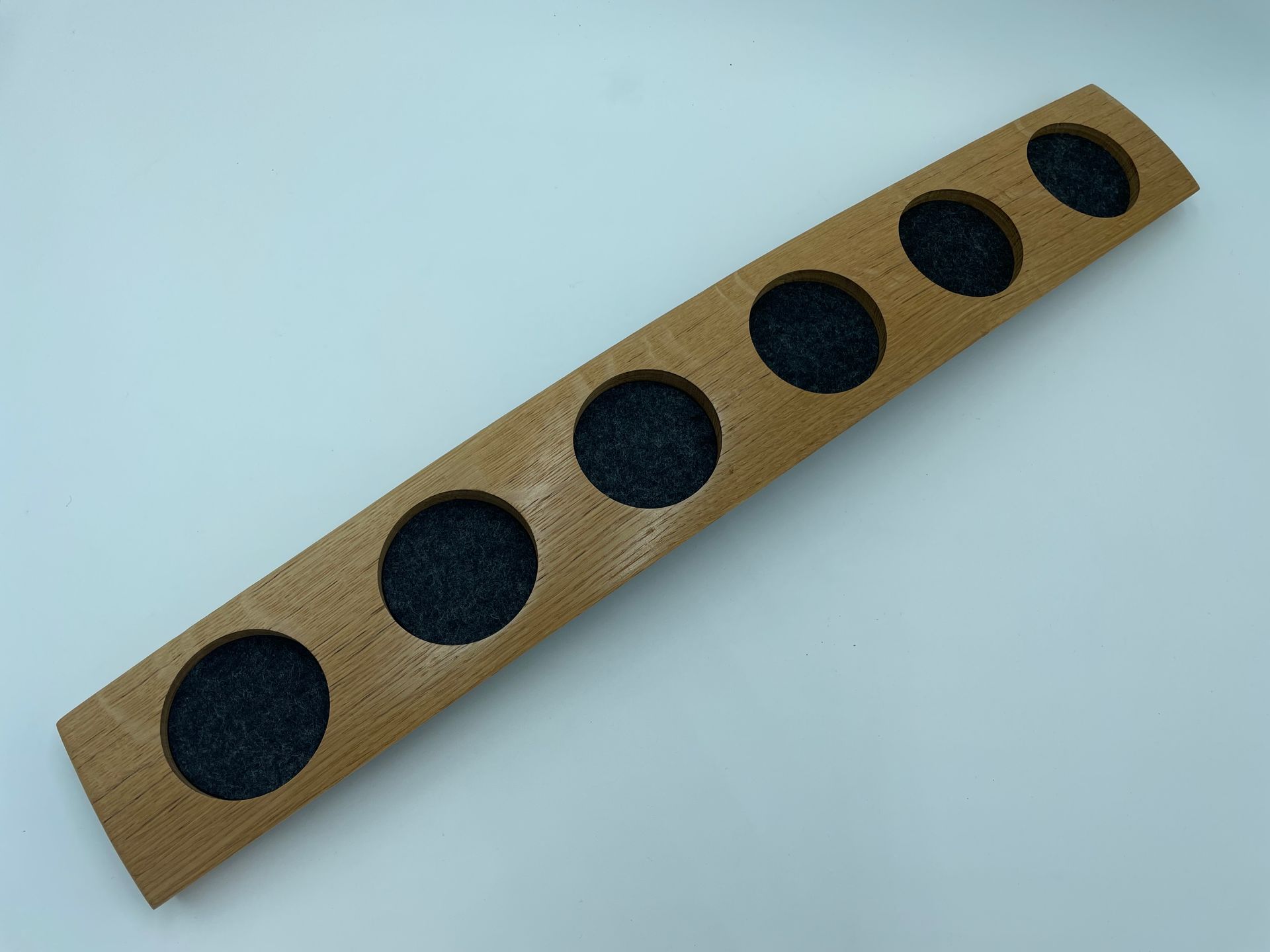 Tasting-Board - Fassdaube Cask Wizard - für sechs Gläser - Whisky-Board - personalisierbar