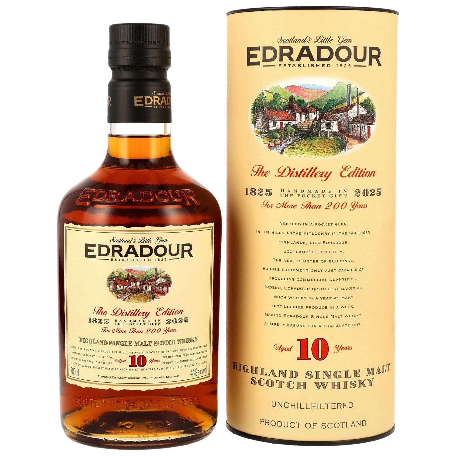Edradour 10 Jahre - 46% Vol. - 200 Years Edition