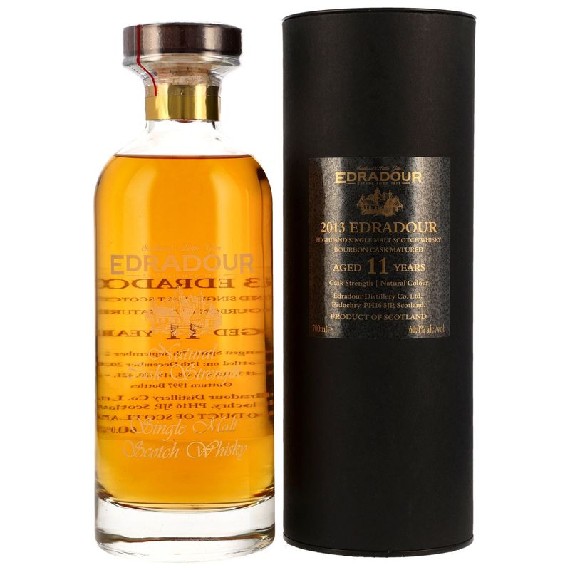 Edradour 2013/2024 - 11 Jahre - Natural Cask Strength - Bourbon Cask Matured Edradour 2013/2024 - 11 Jahre - Natural Cask Strength - Bourbon Cask Matured