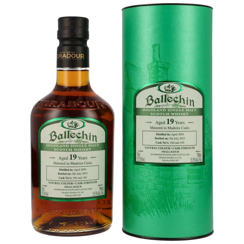 Ballechin 2004/2023 - 19 Jahre - Madeira Casks #184, 189