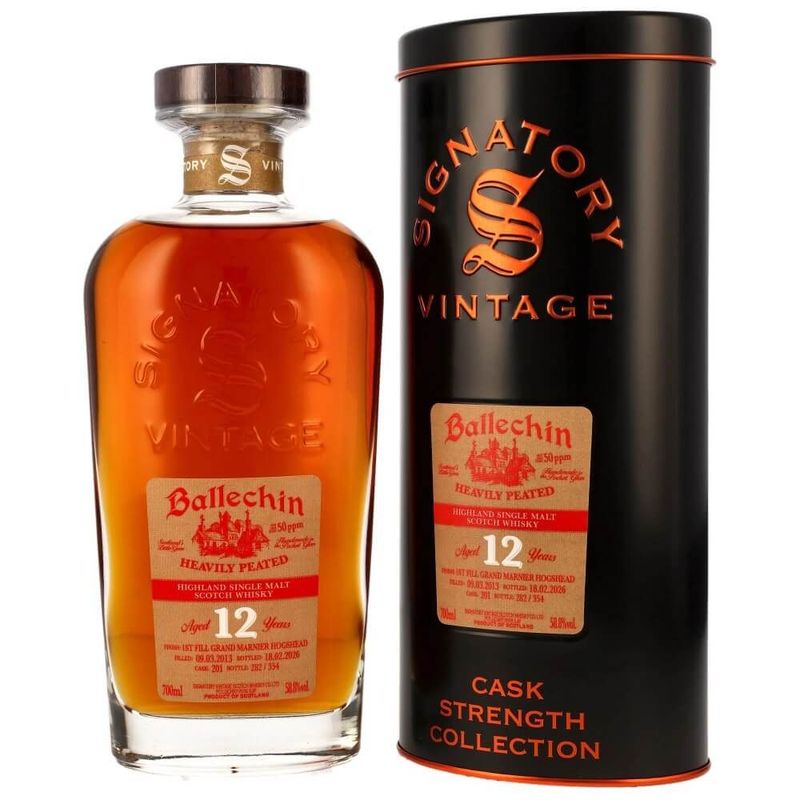 Ballechin 2013/2026 - 12 Jahre - 1st Fill Grand Marnier Hogshead #201 - Signatory Vintage Ballechin 2013/2026 - 12 Jahre - 1st Fill Grand Marnier Hogshead #201 - Signatory Vintage