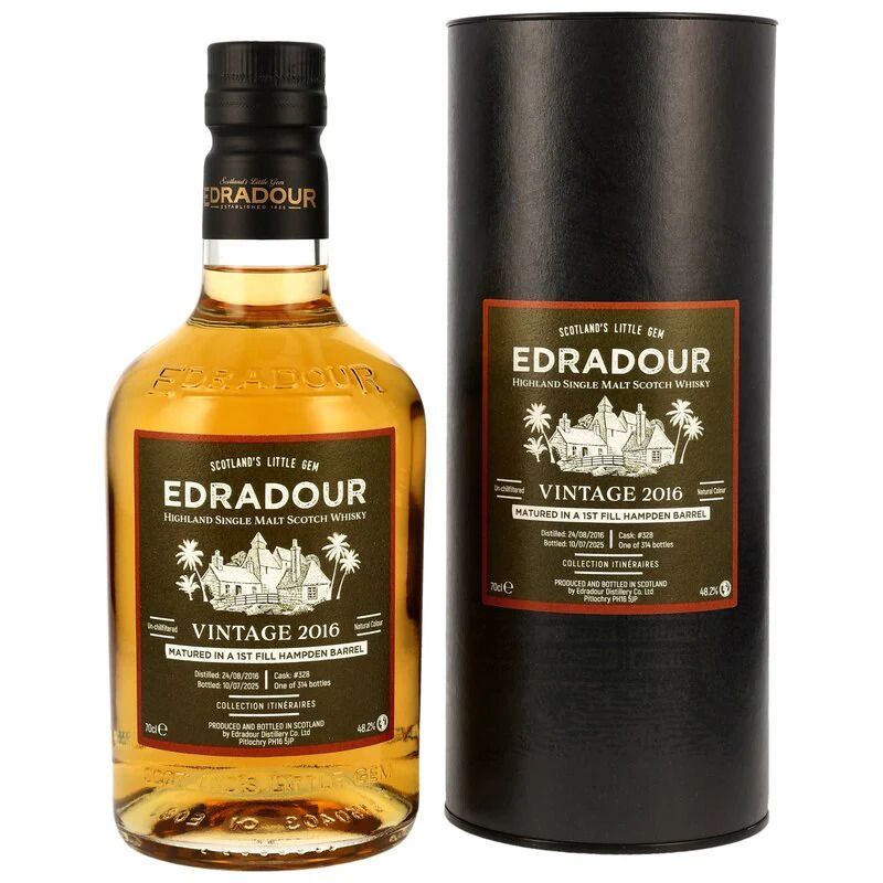 Edradour 2016/2025 - 8 Jahre - 1st Fill Hampden Cask #328