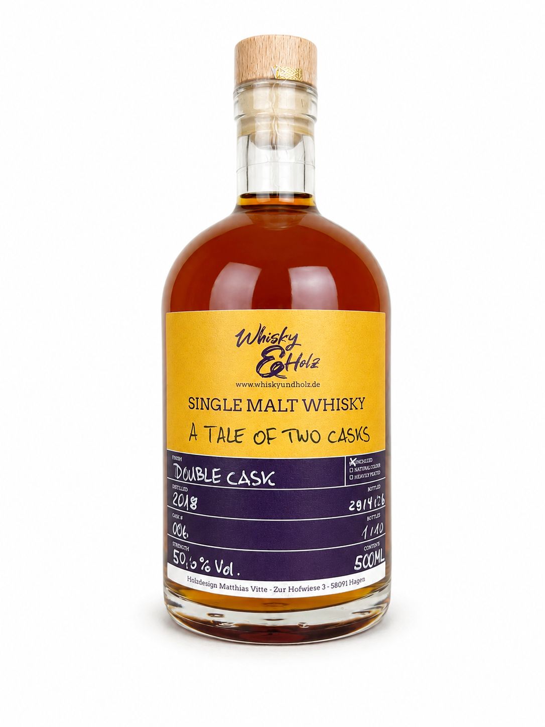 Whisky & Holz - 2018/2026 - A Tale of two Casks - Double Cask Finish - 0,5l