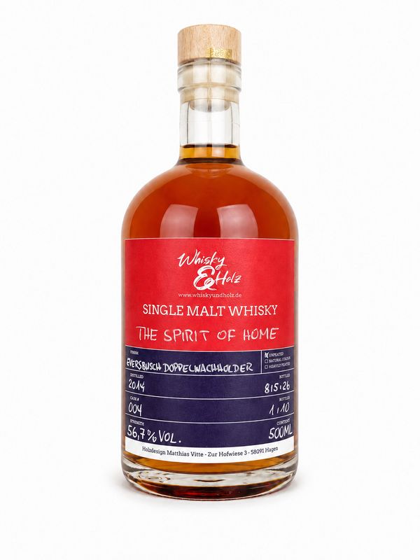 Whisky & Holz - 2014/2026 - The Spirit of Home - Eversbusch Doppelwachholder Finish - 0,5l + Gratis-Sample Eversbusch Whisky & Holz - 2014/2026 - The Spirit of Home - Eversbusch Doppelwachholder Finish - 0,5l + Gratis-Sample Eversbusch