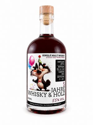 Jubiläumsabfüllung: 5 Jahre Whisky & Holz - 2016/2026 - Syrah Red Wine Cask Finish - 0,5l Jubiläumsabfüllung: 5 Jahre Whisky & Holz - 2016/2026 - Syrah Red Wine Cask Finish - 0,5l