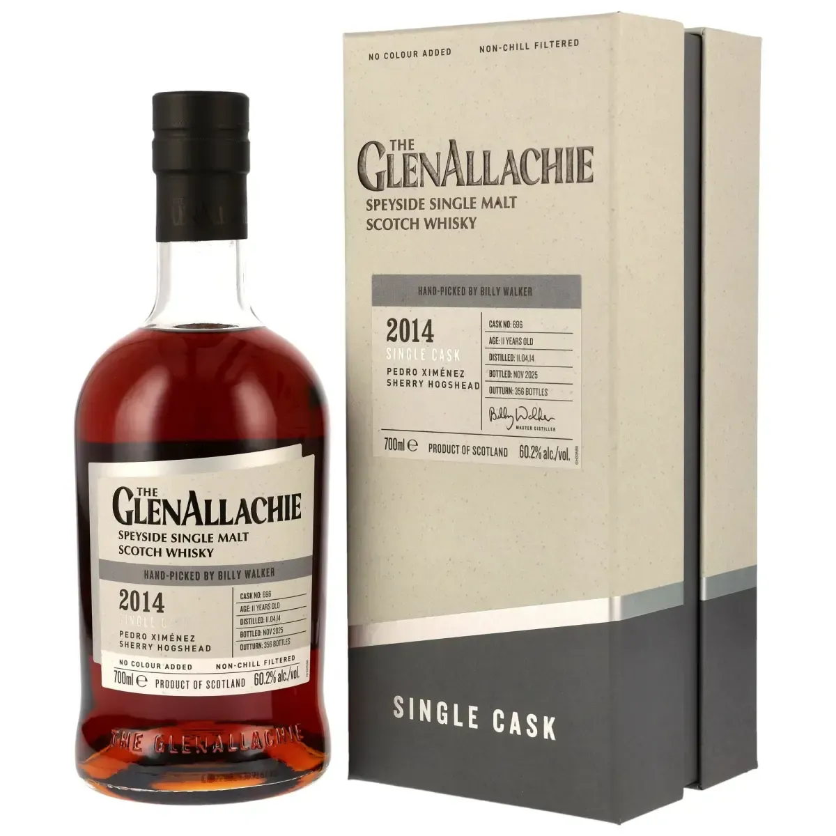 GlenAllachie 2014/2025 - 11 Jahre - PX Sherry Hogshead - Single Cask #696