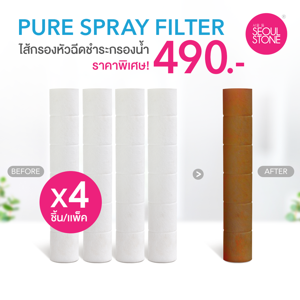 ไส้กรอง Pure Spray Filter แพ็ค 4 ชิ้น 490.-