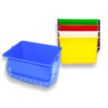 12L Bucket Blue/Red