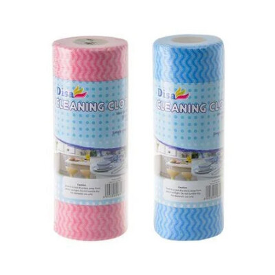 Disa Cleaning Cloth - 1 Roll - Pink/Blue
