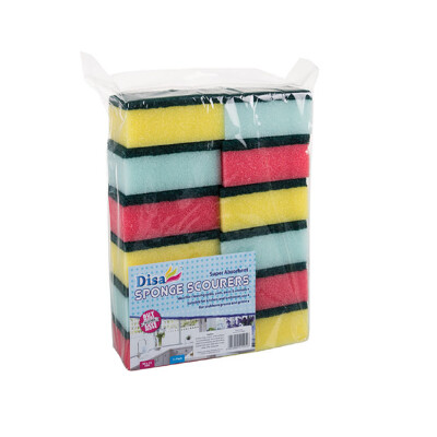 Disa Sponge Scourer - 12 Pack Disa Sponge Scourer - 12 Pack