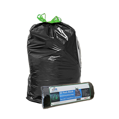 Supply Partners 20 x Drawstring (18 Micron) Refuse Bags