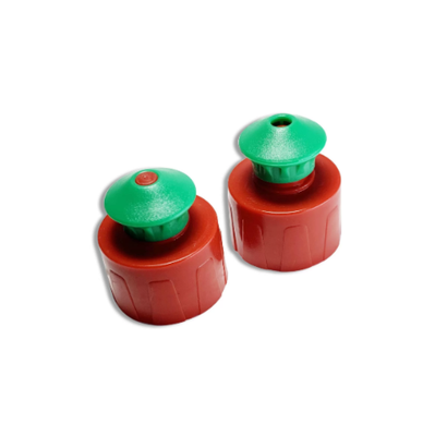 Push Pull Green Red Cap - 28mm