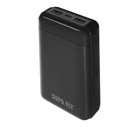 Superfly 20000mAh LED with USB Light Powerbank Black