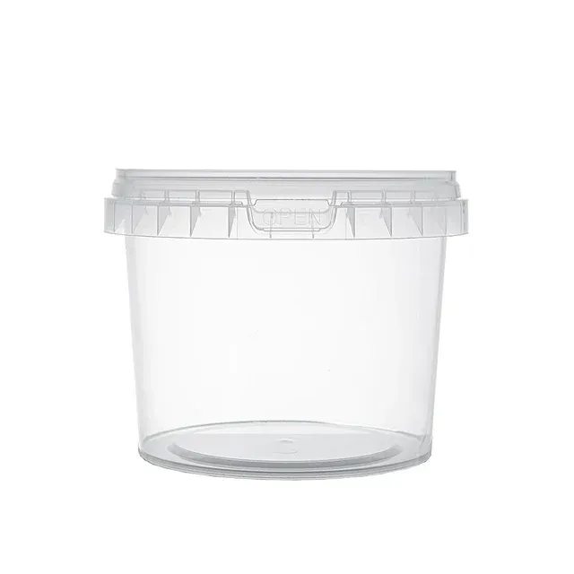 Bucket with Lid - Clear