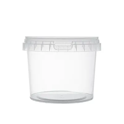 Bucket with Lid - Clear