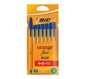 BIC orange Fine Ball Pen - 7 Pack