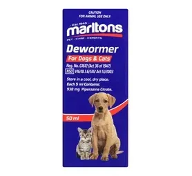 50ml Marltons Dewormer for Dogs & Cats