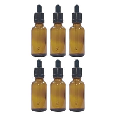 30ml Brown Amber Dropper Bottles with Glass Pipettes