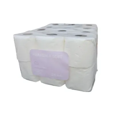 24 Pack Heavenly Soft 1 Ply Virgin 500 Sheets Toilet Paper