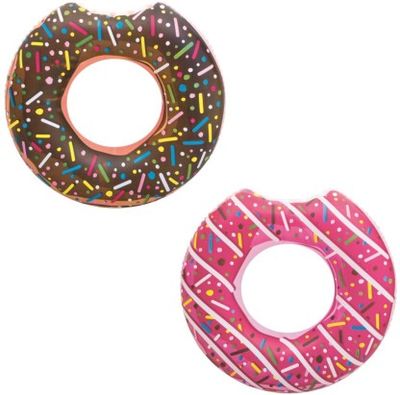 Bestway 1.07m Donut Ring Inflatable Swimming Safety Tube (Multicolour)