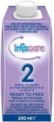 Infacare 2 Follow Up Formula Ready To Feed (200 ml, 0-12 Months)