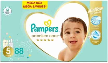 Pampers Premium Care Mega Box Tape Diapers - S (88 Pieces)