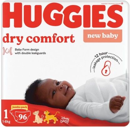 Huggies New Baby Dry Comfort Pant Diapers - 1 (96 Pieces)