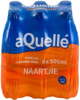 aQuelle Sparkling Naartjie Flavoured Water (6 x 500 ml)