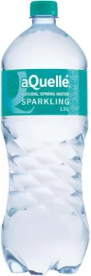 aQuelle Natural Spring Sparkling Mineral Water (6 x 1.5 l)