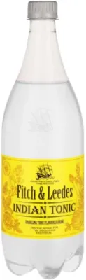 Fitch & Leedes Indian Tonic - Sparkling Tonic Flavoured Drink (12 x 1 L)