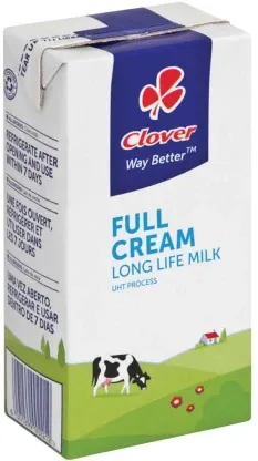 Clover Full Cream Long Life Milk, Plain Flavour (500 ml)