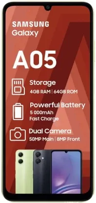 Samsung Galaxy A05 (Light Green, 64 GB) (4 GB RAM)