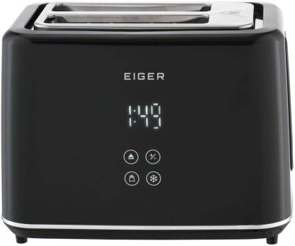 EIGER EG-DTS201-B 950 W Electric Auto Pop Toaster (Black)