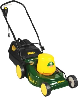 Trimtech Electric AC Adapter Rotary Self Propelled Lawn Mower (Green, Yellow)