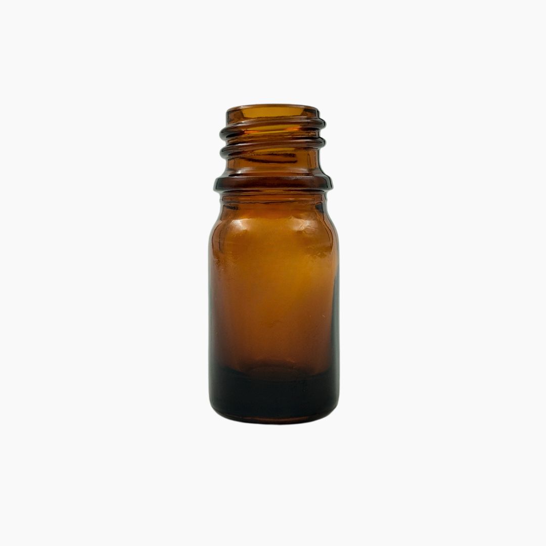 5ml Glass Dropper Bottle (18mm neck) - No Closure - Amber