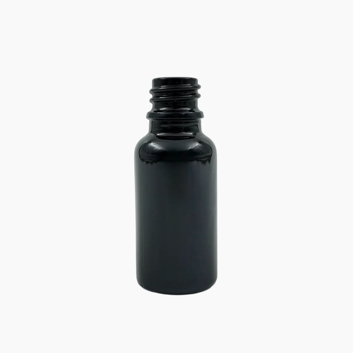 20ml Glass Dropper Bottle (18mm neck) - No Closure - Black