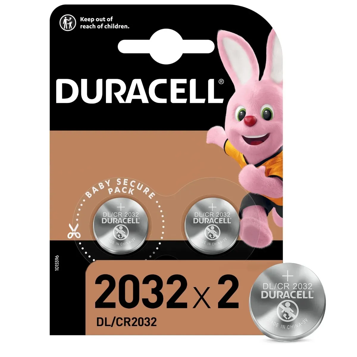 Duracell 2032 Lithium Coin Battery 3v 2 Pack