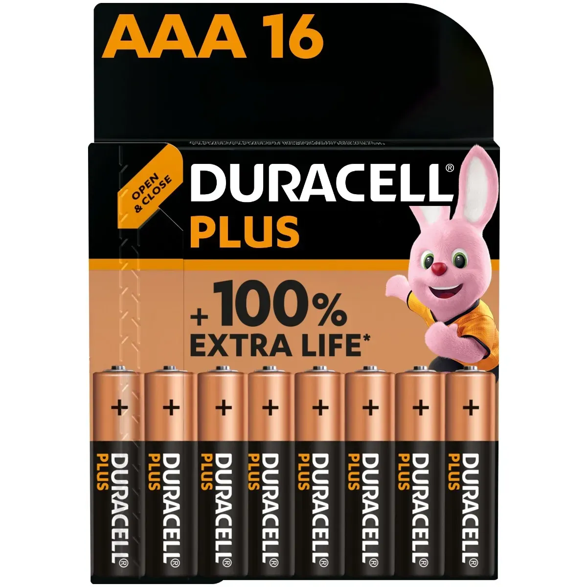 Duracell Plus AAA Batteries 16 Pack