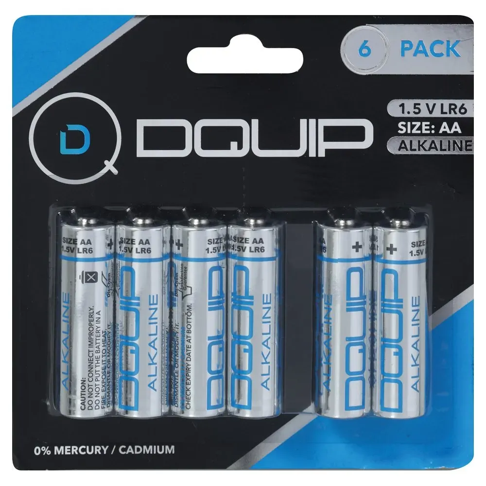 DQUIP Alkaline Battery AA 4 + 2 Free