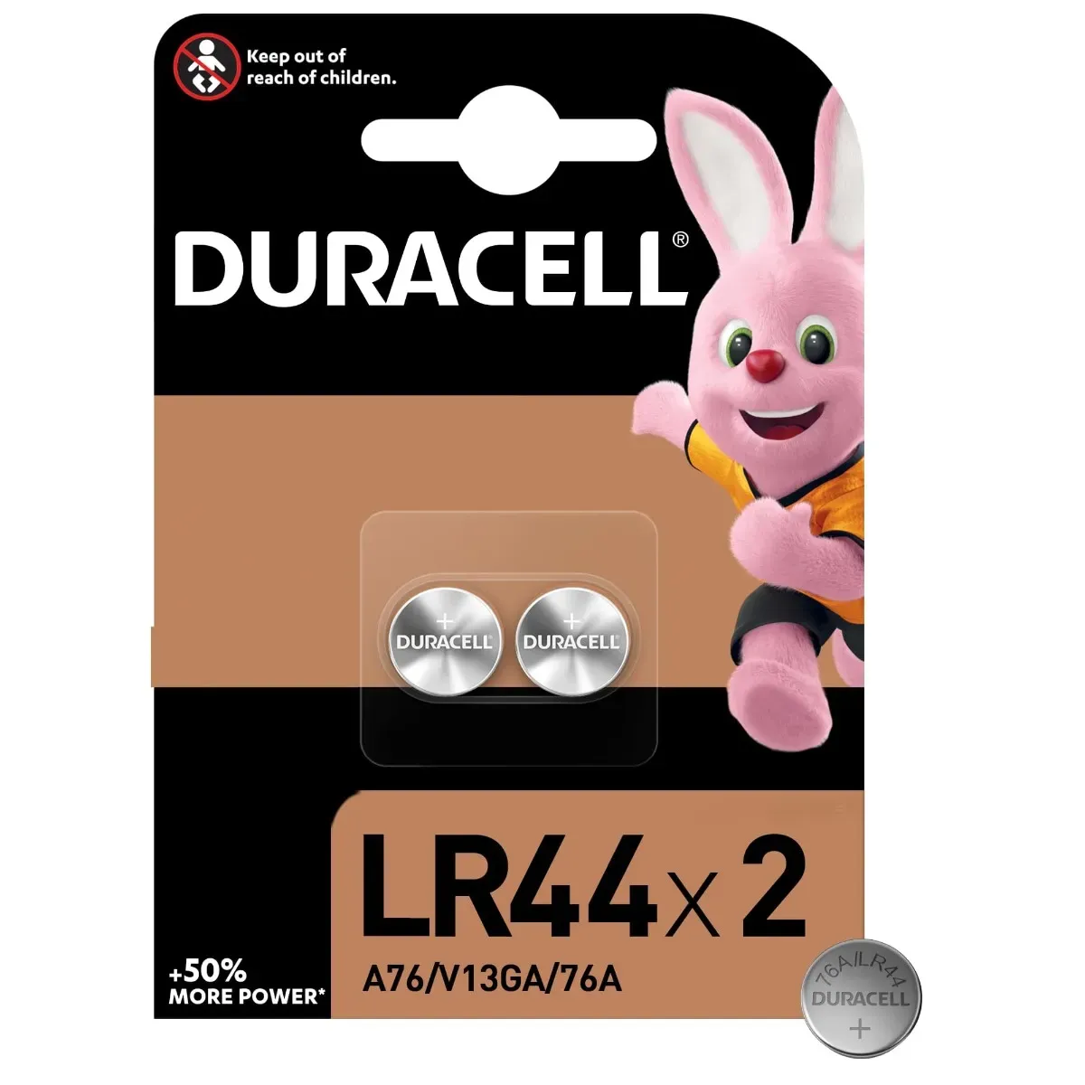 Duracell Lr44 Button Battery 2 Pack