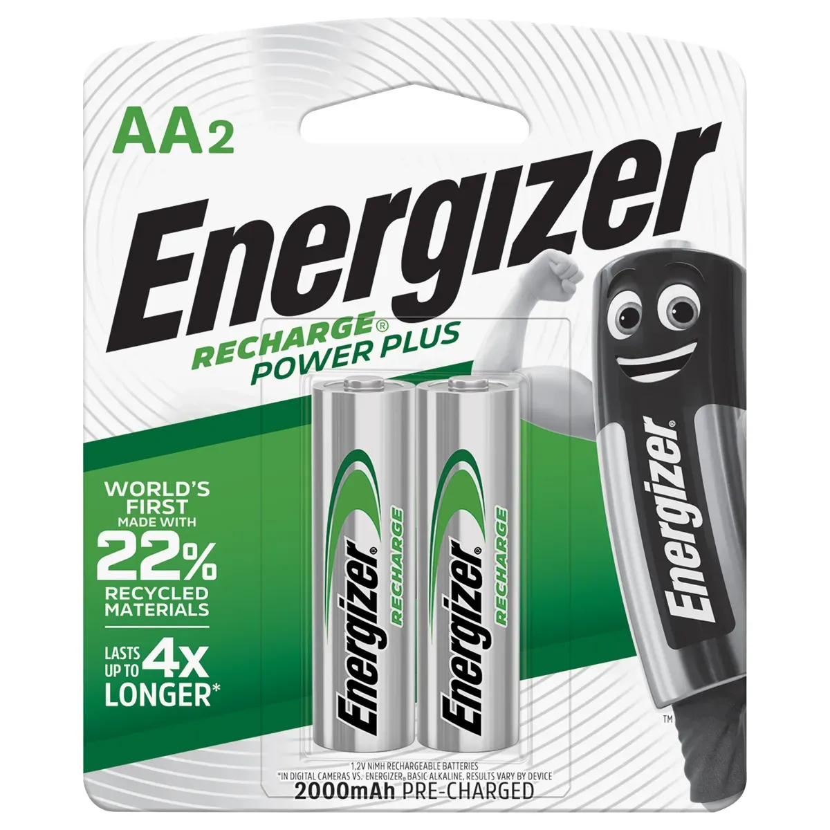 Energizer Batteries Recharge 1500 2-aa
